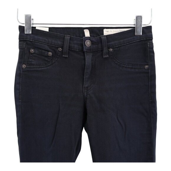 Rag & Bone Legging Skinny Leg Womens Jeans Black Size 24 Denim Pockets Stretchy - Picture 3 of 10